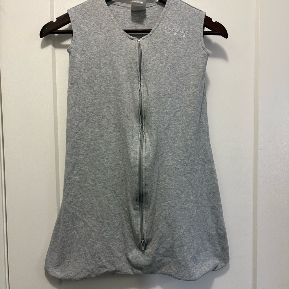 Halo Gray Zip-Up Sleeveless SleepSack